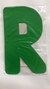 Letra R verde escuro kaixote