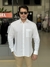 Camisa Calvin Klein Manga Longa Tricoline Fit Masculino