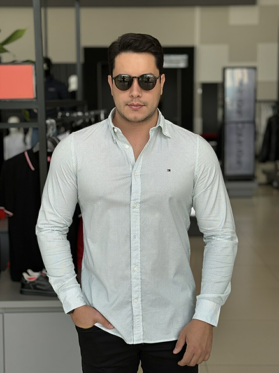 Camisa slim fit tommy hilfiger hotsell