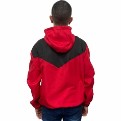 Corta Vento Masculina Vermelho e Preto Lisa - Deluvi Store