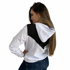 Corta Vento Feminino Branco e Preto DLV - loja online