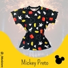 Camiseta Mickey Preto Feminina