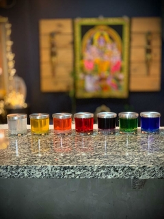 Vela Gel dos 7 Chakras Perfumada Vermelha - Sementes das Estrelas