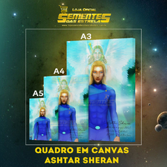 Quadro em Canvas Ashtar Arcanjo Miguel - Sementes das Estrelas