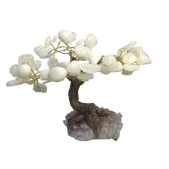 Árvore da Felicidade "bonsai" Quartzo Branco 1352g - comprar online