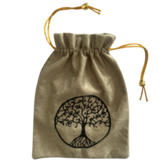 Bolsa/Bag para Tarot Árvore da Vida (cor Bege)