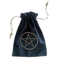 Bolsa/Bag para Tarot Pentagrama (cor Azul)