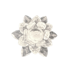 Flor de Lótus em Cristal 9cm - comprar online