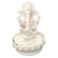 Estatueta Fonte Ganesha com LED