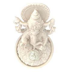 Estatueta Fonte Ganesha com LED - comprar online