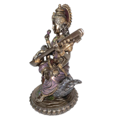 Estatueta Deusa Saraswati do Conhecimento - comprar online