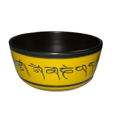 Tigela Tibetana Katora 19,5cm N5 Amarela MM - comprar online