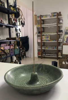 Incensário de Cerâmica Verde - comprar online