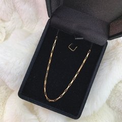 Corrente Cartier Elo Chapado 1MM 60CM Ouro 18K