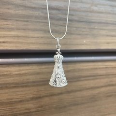 Pingente Nossa Senhora Aparecida 2,8X1,5cm Prata Legítima 925 - comprar online