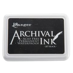 Almohadilla de Tinta Indeleble Ink Color Jet Black Ranger Archival