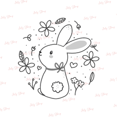 I226 - Conejo flores