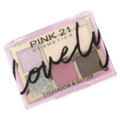 Kit 3 Paleta De Sombras Lovely Eyeshadow E Glitter Pink21 - Mega Maquiagem - Cosméticos p/ o Revendedor, Maquiador e Consumidor!