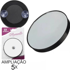 Espelho Lente Aumento Zoom 5x Maquiagem Ventosa - Mega Maquiagem - Cosméticos p/ o Revendedor, Maquiador e Consumidor!