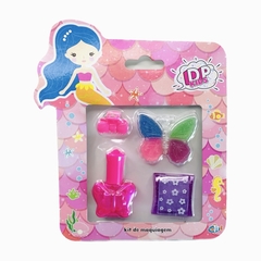 Kit 24 Kit De Maquiagem Infantil Sereia Dapop DP Kids - comprar online