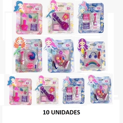 10 Kit De Maquiagem Infantil Sereia Dapop DP Kids