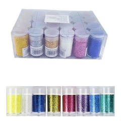 Kit 6 Potes Glitter Colorido Brilho Maquiagem Unha Arte - comprar online