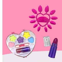 Kit Estojo De Maquiagem Infantil Discoteen Sombras Unhas Presilhas - comprar online