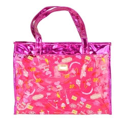 Bolsa Feminina Sacola Praia Transparente Candy Ruby's - Mega Maquiagem - Cosméticos p/ o Revendedor, Maquiador e Consumidor!