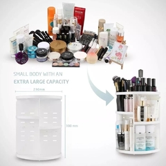 Organizador Porta Maquiagem 360° Giratório Rosa - loja online