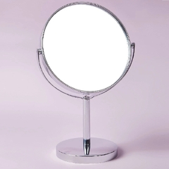 2 Espelhos de Mesa Giratório Dupla Face Aumento Zoom P na internet