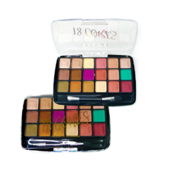 Caixa Box 24 Paleta de Sombra 18 Cores Pincel Vivai - Mega Maquiagem - Cosméticos p/ o Revendedor, Maquiador e Consumidor!