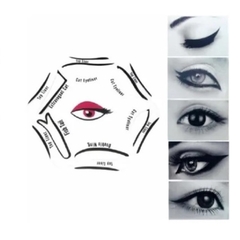 5 Moldes De Plástico Para Delinear Olhos Com 10 Peças - Mega Maquiagem - Cosméticos p/ o Revendedor, Maquiador e Consumidor!