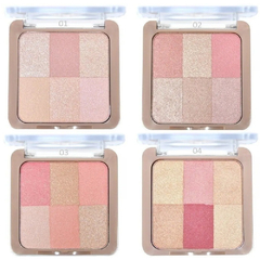 Paleta de Blush Soft Touch 6 em 1 Pocket Ruby Rose