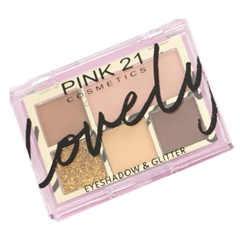 Caixa 24 Paleta De Sombras Lovely Eyeshadow E Glitter Pink21 - Mega Maquiagem - Cosméticos p/ o Revendedor, Maquiador e Consumidor!