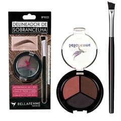 Kit Delineador de Sobrancelhas Bella Femme Maquiagem