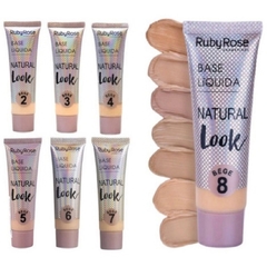 Base Líquida Natural Look Ruby Rose BEGE - Mega Maquiagem - Cosméticos p/ o Revendedor, Maquiador e Consumidor!