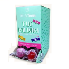 Caixa 48 Duo Balinha Balm + Gloss Com Brilho Teen Mia Make