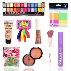 Maleta Completa Kit Maquiagem Teen Sombra Base Blush na internet