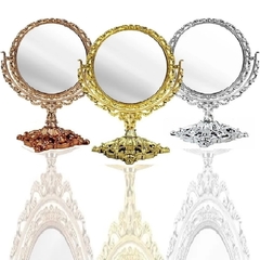 Espelho de Mesa Princesa Maquiagem Zoom Aumento 2 Lados - loja online