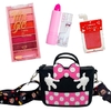 Kit Maquiagem Infantil Mini Bolsa Minnie Batom Gloss Sombra