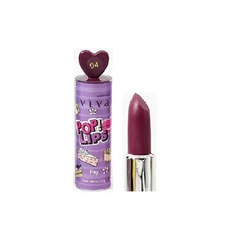 Kit 6 Batom Matte de Amor Pop Lips Vivai Infantil Atacado - loja online