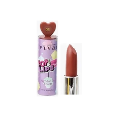 Imagem do Kit 6 Batom Matte de Amor Pop Lips Vivai Infantil Atacado