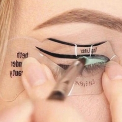 10 Moldes De Plástico Para Delinear Olhos Com 20 Peças na internet
