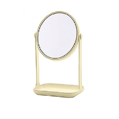Espelho de Mesa Redondo Com Zoom e Suporte para Maquiagem na internet