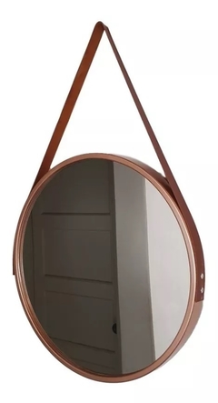 Espelho Adnet Redondo 60cm com Alça de Couro - loja online