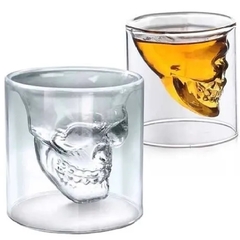 Copo Caveira 150ml Skull de Vidro Doomed Shot Bar