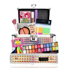 Maleta Completa Kit Maquiagem Teen Sombra Base Blush - comprar online