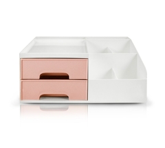 Organizador Multiuso Rosa com 2 Gavetas Rosa Jacki Design - Rosa