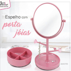Espelho de Mesa com Organizador Porta Jóias Jacki Design AWA17151 na internet