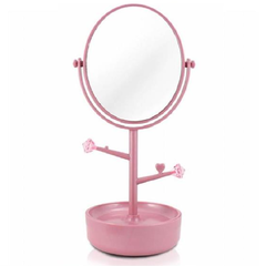Espelho de Mesa com Organizador Porta Jóias Jacki Design AWA17151 - Mega Maquiagem - Cosméticos p/ o Revendedor, Maquiador e Consumidor!